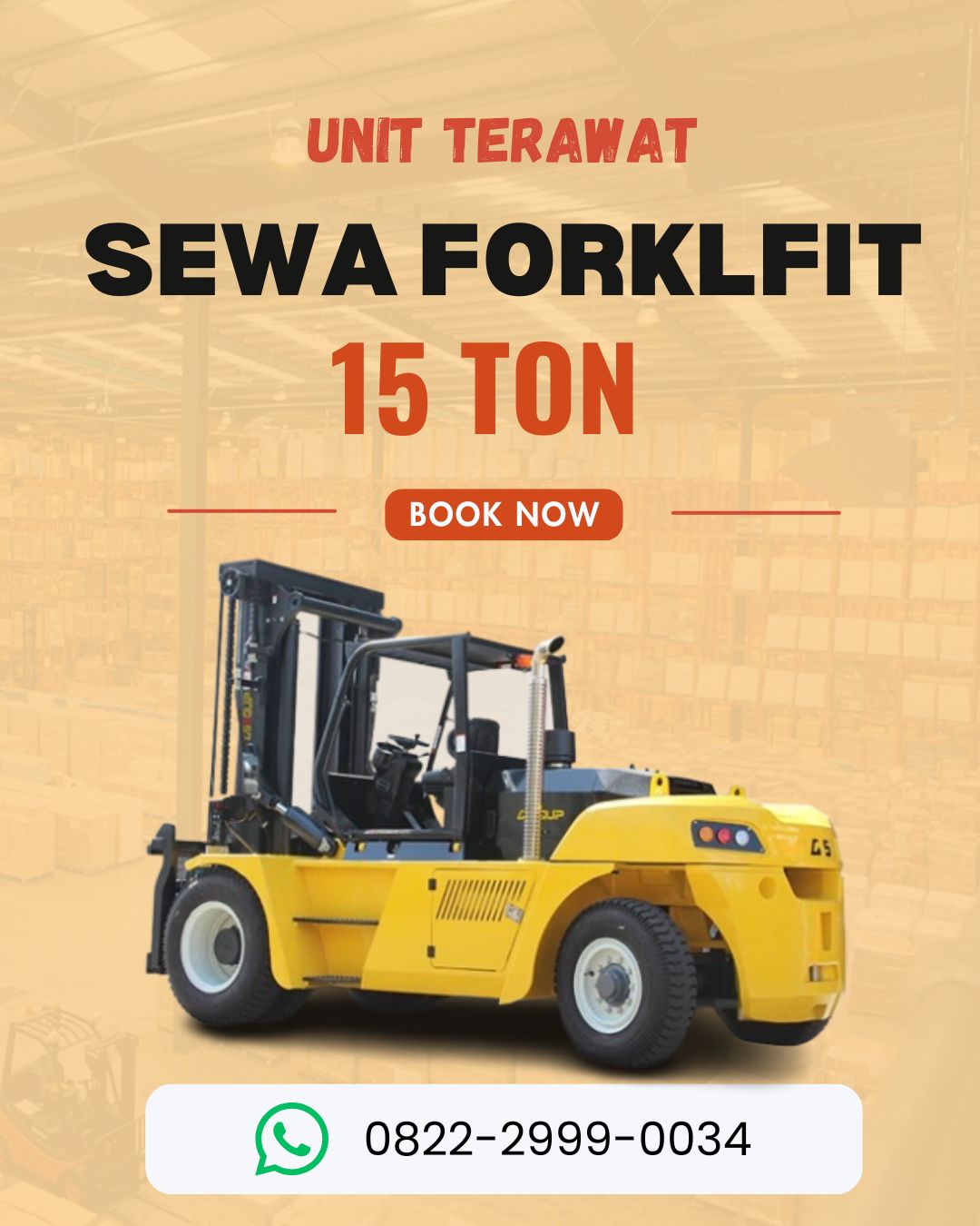 SEWA FORKLIFT 15 TON