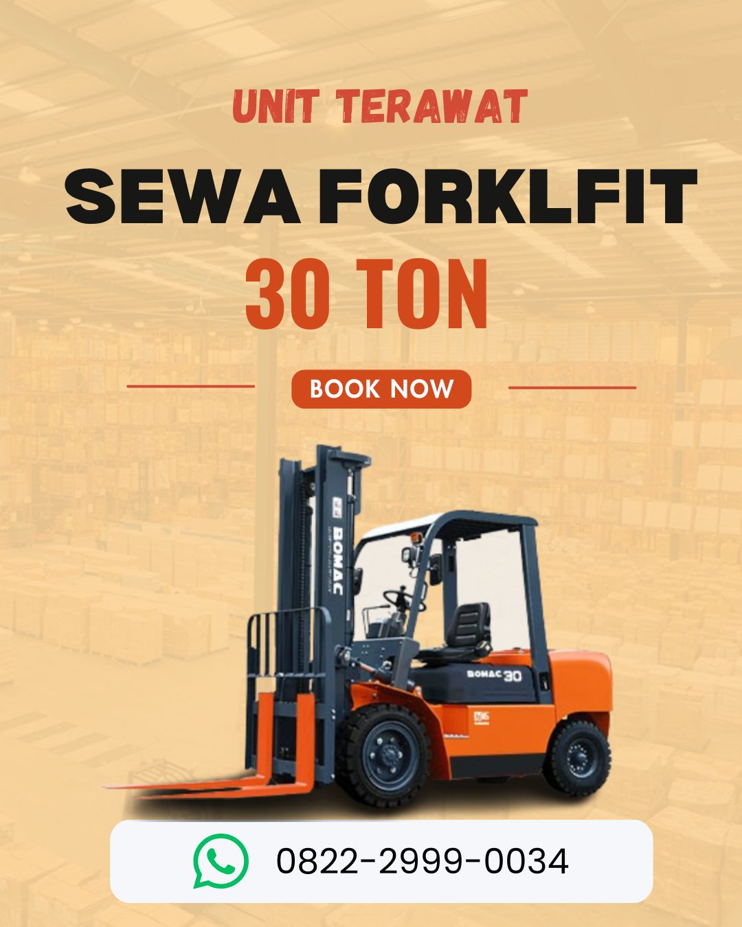 SEWA FORKLIFT 30 Ton