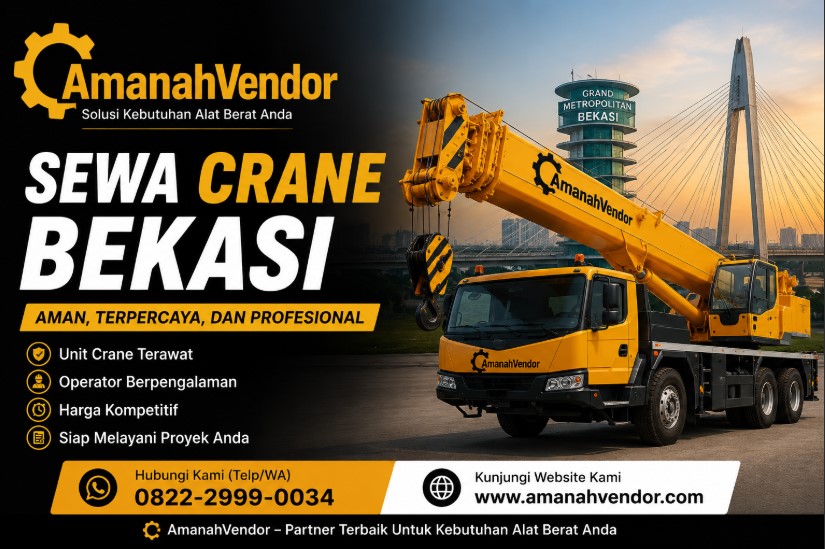 Sewa Crane Jatirasa Bekasi, Hubungi TLP/WA 0822-2999-0034
