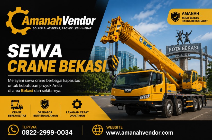 Sewa Crane Nagacipta Bekasi, Hubungi TLP/WA 0822-2999-0034