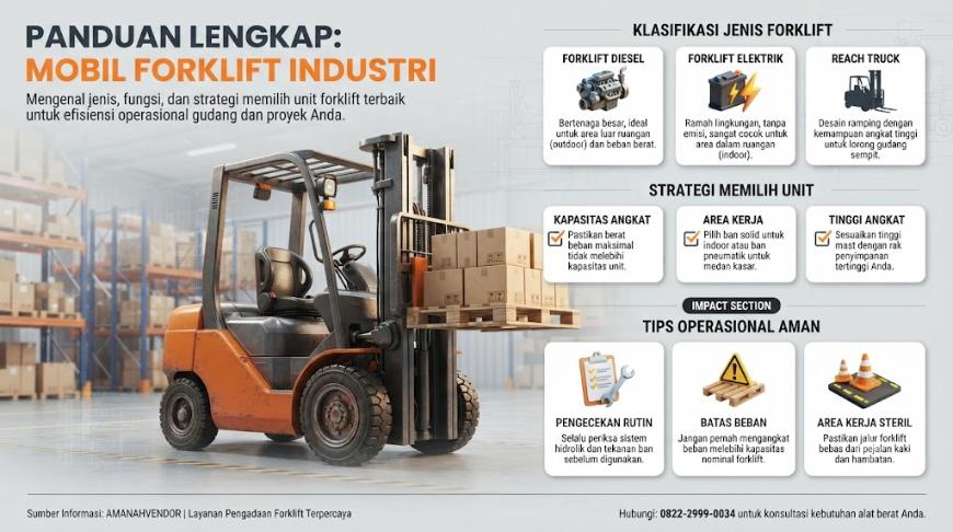 Mobil Forklift: Jenis, Fungsi, dan Cara Memilih yang Tepat